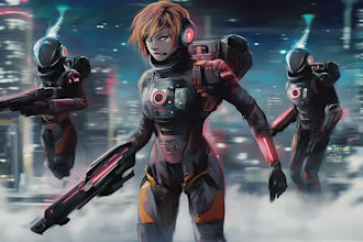 drawv sci fi characters