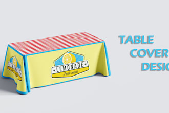 design a professional table cover