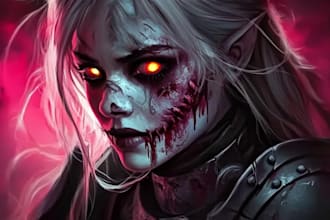 design fantasy horror and dnd  horror character