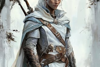 do dnd character art and oc character