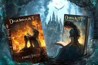 design fantasy, romance and sci fi book covers