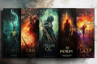 design a fantasy, sci fi, or horror, book cover