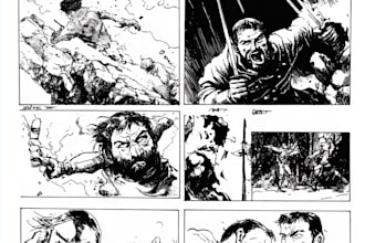draw comic pages for graphic novels and magazines