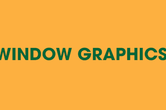create modern shopfront or storefront window graphics