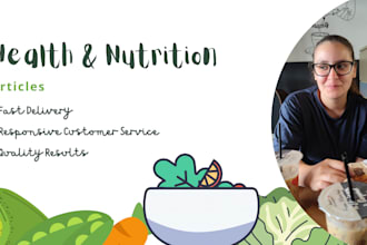 write about health and nutrition for your food blog