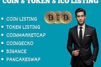 list your coin, token, ico, on coinmarketcap, coingecko, binance, lbank, mecx