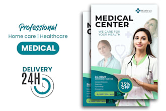 design an awesome medical, dental flyer