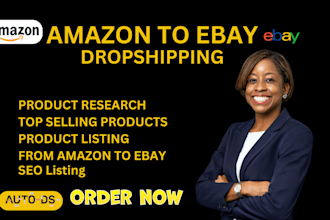 do amazon to ebay dropshipping product seo listing with ebay product research