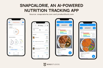 create calorie tracking app, nutrition app, diet app, fitness app, gym app
