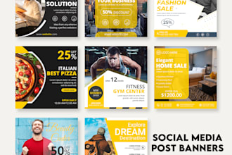 design social media post covers for facebook tiktok youtube