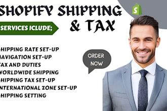 set up shopify shipping and tax shopify tax setup, shopify website maintenance