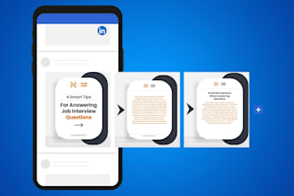 design cool social media and linkedin carousels
