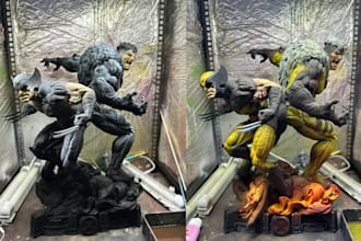 do 3d print and paint dnd miniatures action figure warhammer 3d stl model files