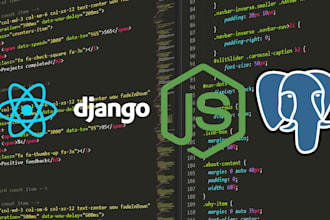 do full stack web development with node js and django