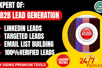 do b2b linkedin lead generation by using a sales navigator