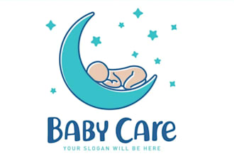 design modern child care logo with my unique thinking