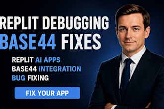 fix replit ai app replit debugging base44 app integration