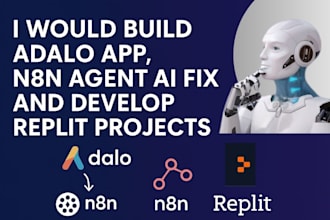fix,and deploy replit, lovable, integrate with stripe, n8n and custom adalo apps