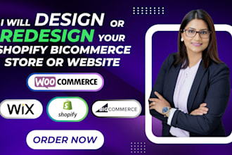 design redesign your bigcommerce website shopify pet wix website dog website