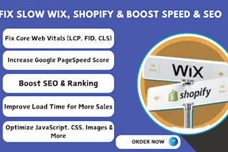 fix core web vitals optimize page speed fix wix boost seo google ranking