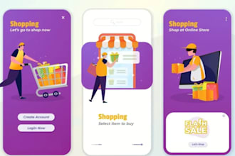 build online shopping app, online marketplace app, multi vendor app, e commerce