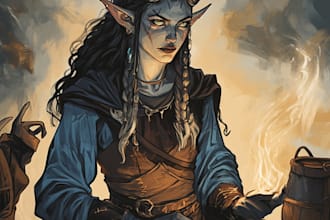 make  an amazing fantasy horror  and dnd character