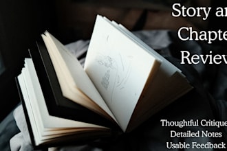 review your short story or book chapter