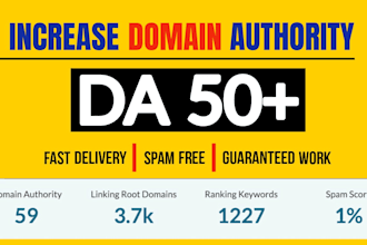 increase moz da domain authority 50 plus