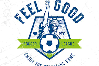 design awesome soccer league logo