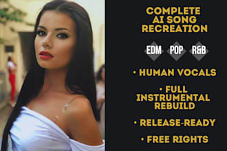 recreate your suno song with real vocal and instrumental