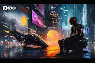 make environment, cyberpunk, concept art landscape design