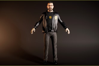 texture 3d cinematic game character,clothe,3d shading, skin metahuman,ue5 rig3d