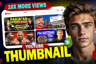 design scroll stopping viral youtube thumbnail