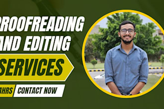 proofread and edit your work, checking grammar and spelling