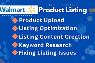 do walmart listing and fixing