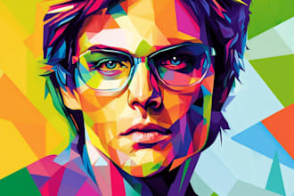draw an awesome wpap pop art portrait style