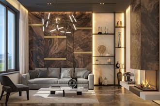 redesign exist apartment to luxury livingroom,cgi kitchen,cozy bedroom,8k render