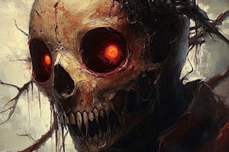 make fantasy horror character and monster art