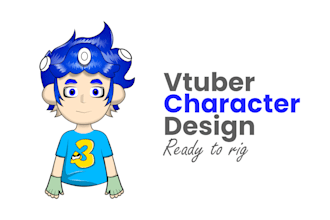design custom vtuber character ready to rig