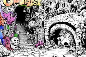 draw doodle art illustration designs on any topic