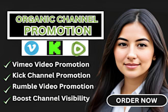 do organic vimeo promotion kick channel promotion rumble channel video views