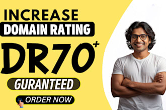 increase domain rating ahrefs DR using high authority white hat SEO backlinks