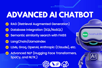 build advanced ai chatbot API, rag, smart chunking, vector db, claude, groq