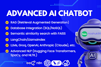 build advanced ai chatbot API, n8n, rag, smart chunking, vector db, claude, llm