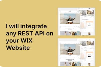 do wix API integrations and development