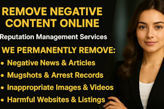 remove online reputation mugshot delete negative article false news google links