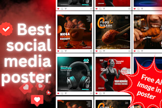 create a social media poster design for instagram and facebook