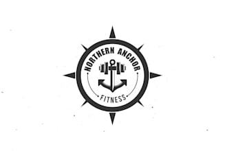 design northern anchor fitness logo