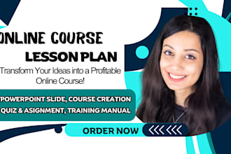 create course content curriculum, lesson plan and upload to kajabi