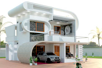 remodel 3d apartment,render realistic,villa exterior,interior design, cgi facade